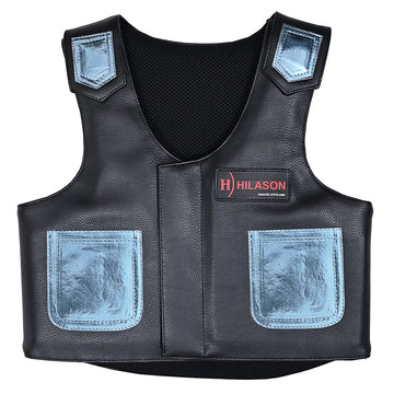 Hilason Kids Junior Youth Horse Riding Pro Rodeo Leather Protective Vest